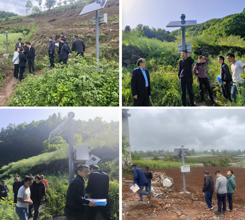 省厅与自然资源部驻陕技术支撑单位组成联合督导检查组对2023 年地质灾害普适型监测预警建设项目开展督导检查